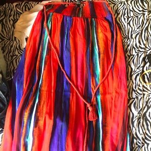 Color Maxi skirt